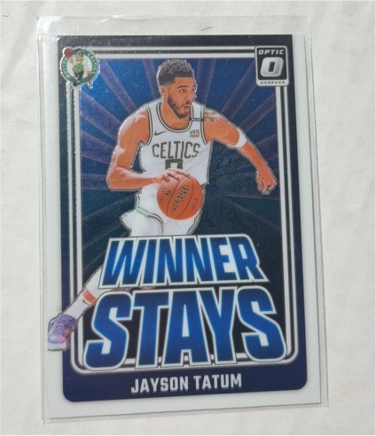 2024-25 Panini Donruss Optic #2 Jayson Tatum Winner Stays — front