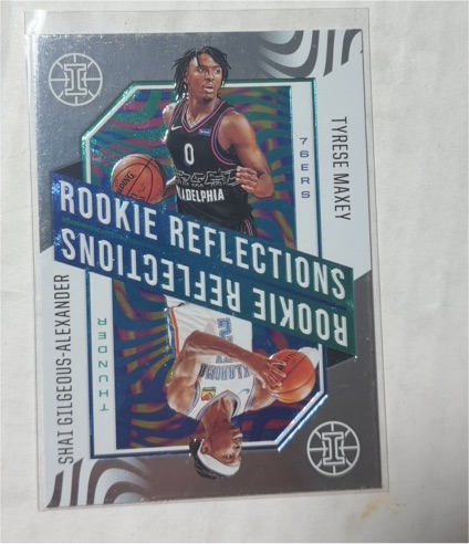 2020-21 Panini Illusions Rookie Reflections #7 Shai Gilgeous-Alexander Tyrese Maxey — front