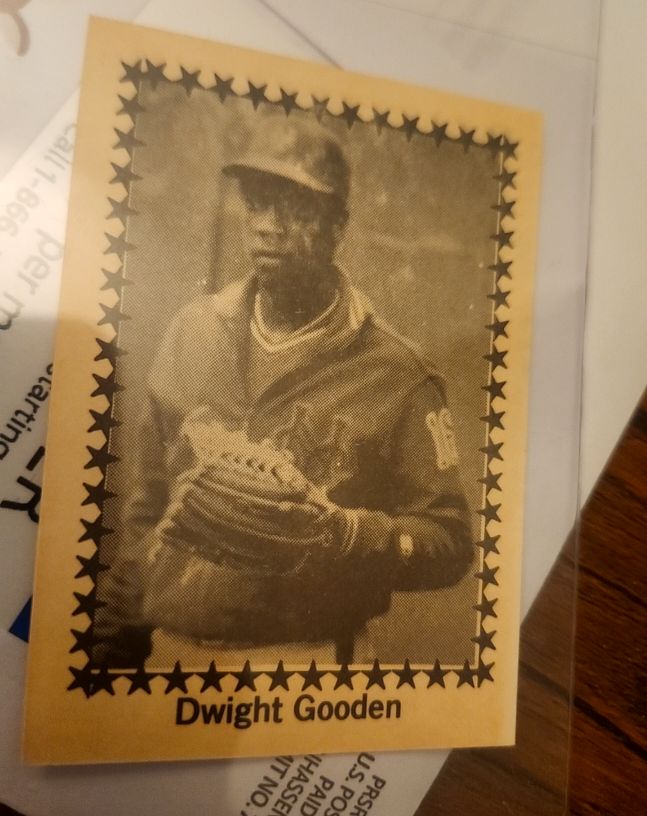 1986 Dwight Gooden MLB New York Mets Baseball Magazine All Stars Tall Card #2 — front