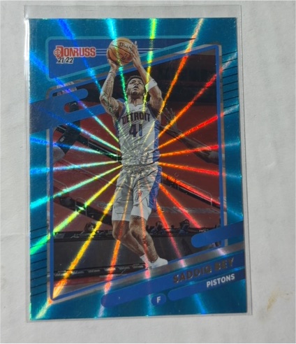 2021-22 Panini Donruss #195 Saddiq Bey Orange Laser — front