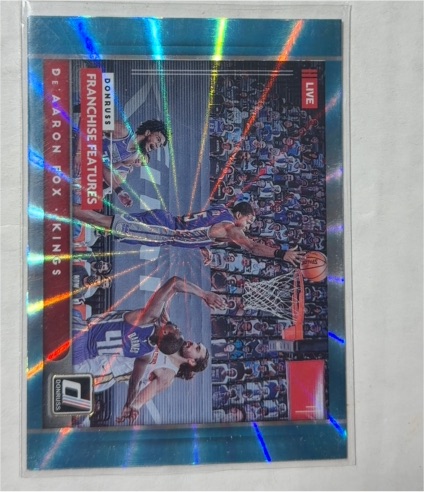 2021-22 Panini Donruss #5 De'Aaron Fox Franchise Features — front