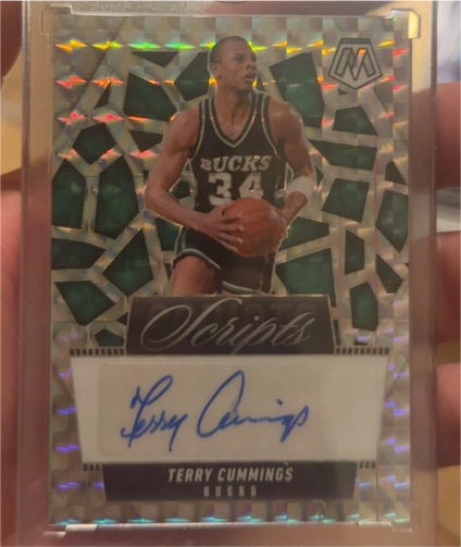 2024-25 Panini Mosaic Scripts #MS-TRY Terry Cummings — front