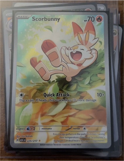 2026 Pokémon #225 Scorbunny — front