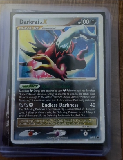 2008 Pokémon Diamond & Pearl #DP19 Darkrai LV.X — front