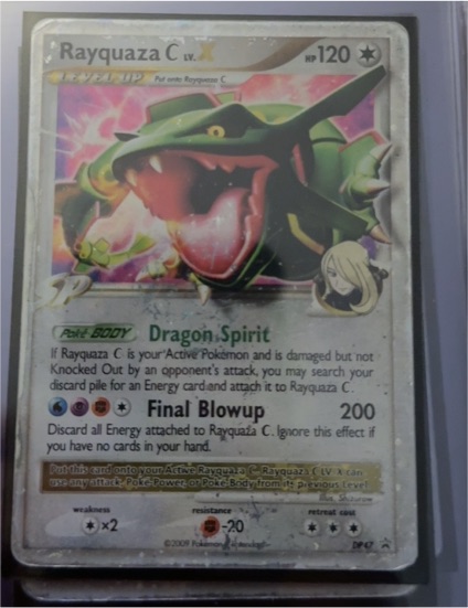 2009 Pokémon Diamond and Pearl #DP47 Rayquaza C LV.X — front