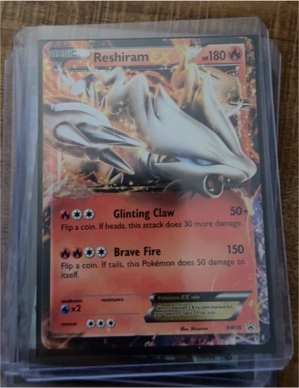 2012 Pokémon BW Black & White #BW36 Reshiram EX — front