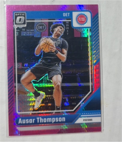 2024-25 Panini Donruss Optic #143 Ausar Thompson Pink Hyper Prizm — front