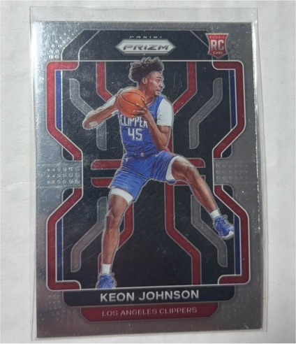 2021-22 Panini Prizm #326 Keon Johnson — front
