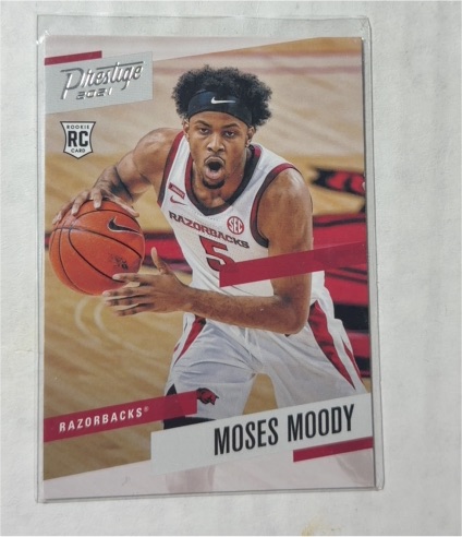 2021-22 Panini Chronicles Draft Picks Prestige #379 Moses Moody — front