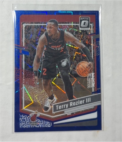 2023-24 Panini Donruss Optic #86 Terry Rozier III Blue Velocity — front