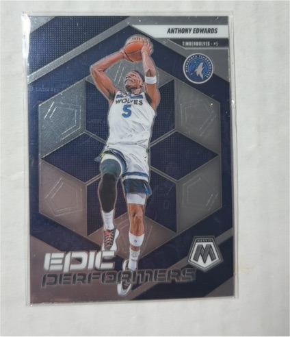 2024-25 Panini Mosaic #9 Anthony Edwards Epic Performers — front