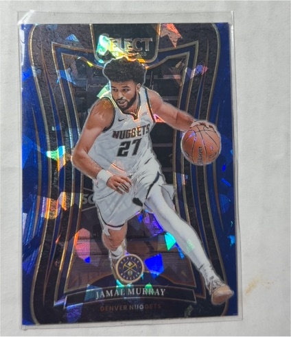 2024-25 Panini Select #52 Jamal Murray Blue Cracked Ice Prizm — front