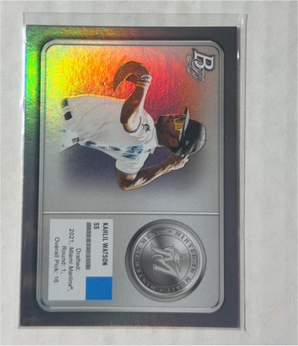 2022 Bowman Platinum #MM-10 Kahlil Watson — front