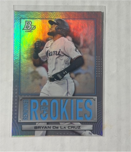 2022 Bowman Platinum #RR-6 Bryan De La Cruz Renowned Rookies — front