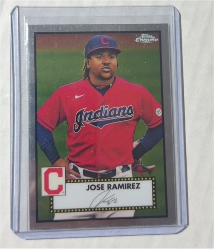 2021 Topps Chrome Platinum Anniversary #342 Jose Ramirez — front