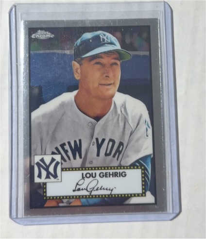 2021 Topps Chrome Platinum Anniversary #613 Lou Gehrig — front