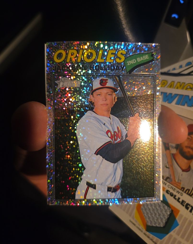 2026 Topps Heritage Chrome #218 Jackson Holliday — front