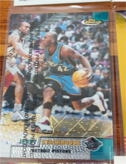 1999-00 Topps Finest #222 Jerry Stackhouse — front