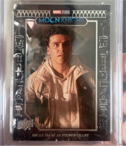 2023 Upper Deck Moon Knight Gun Metal #8 Oscar Isaac as Steven Grant — front