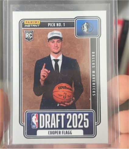 2025 Panini Instant Draft Night #NBADN-1 Cooper Flagg — front