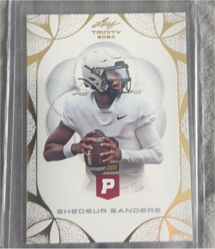 2024 Leaf Trinity #87 Shedeur Sanders — front