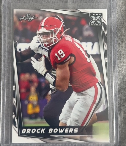 2024 Leaf #9 Brock Bowers — front