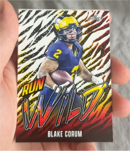 2024 Leaf Run Wild #RW-3 Blake Corum — front