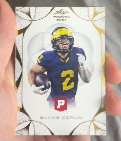 2024 Leaf Trinity Blake Corum — front