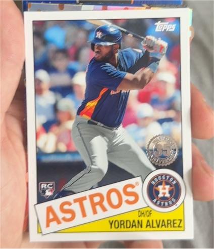 2020 Topps Update 1985 Topps 35th Anniversary #85TB-18 Yordan Alvarez — front