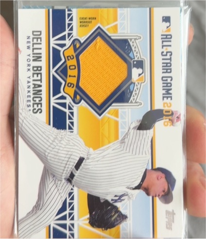 2016 Topps Update #ASTIT-DB Dellin Betances All-Star Stitches — front