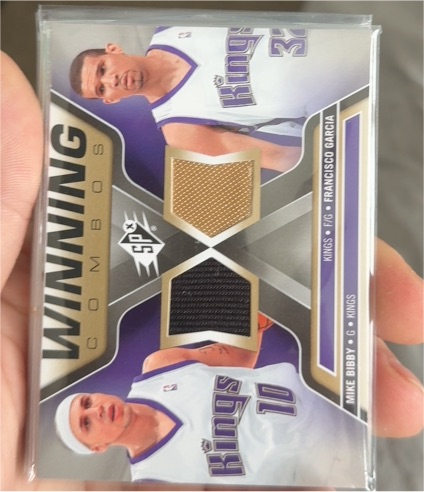 2006-07 SPx #WC-BG Mike Bibby / Francisco Garcia Winning Combos — front