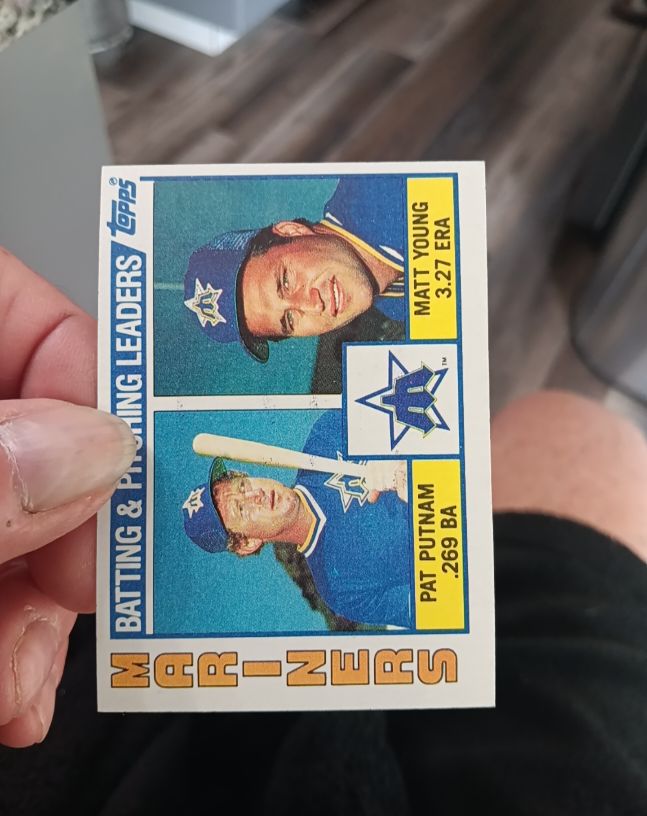 1984 Topps #336 Matt Young / Pat Putnam Seattle Mariners — front