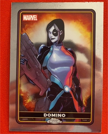 2025 Topps Chrome Deadpool #4 Domino — front