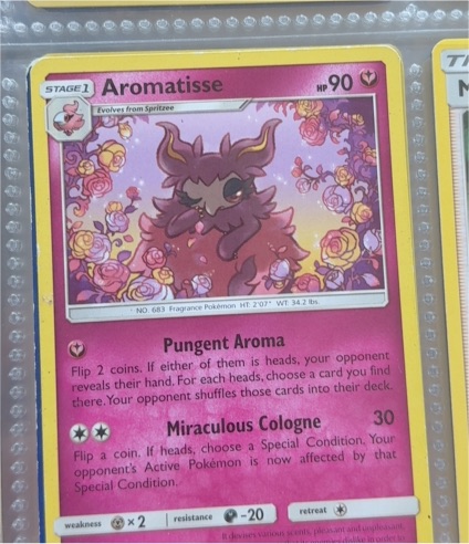 2019 Pokemon Unbroken Bonds #142 Aromatisse — front