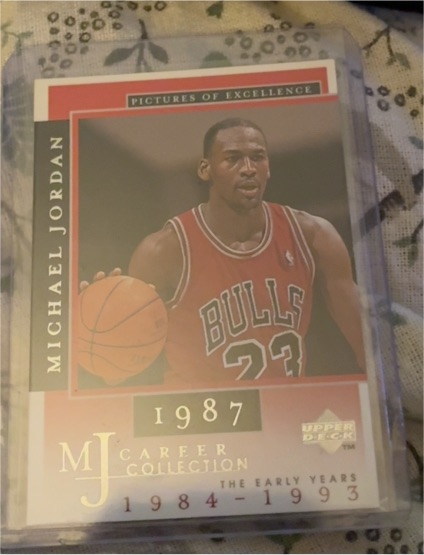 1998 Upper Deck MJ Career Collection Pictures of Excellence #11 Michael Jordan — front