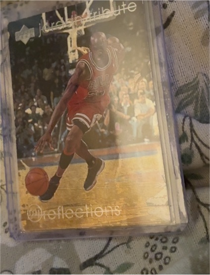 1997-98 Upper Deck #MJ73 Michael Jordan Jordan Tribute MJ Reflections — front