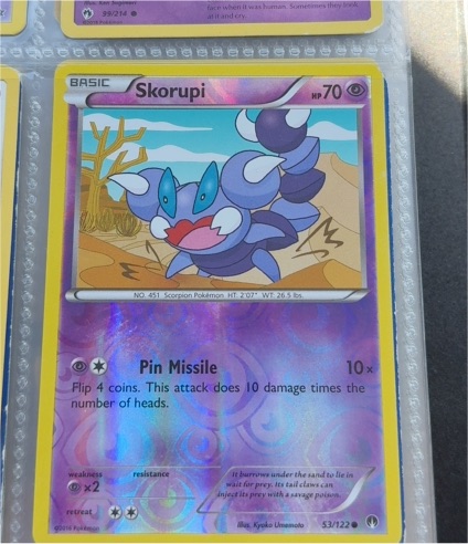 2016 Pokémon XY BREAKpoint #53 Skorupi — front