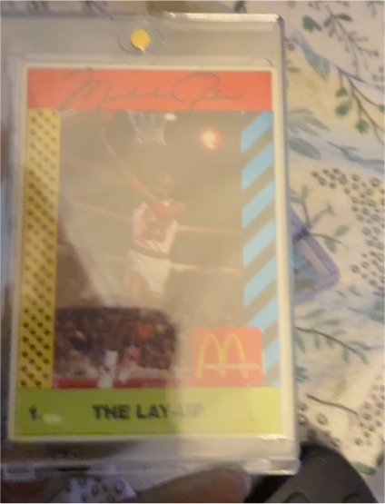 1990 McDonald's Sports Tips #1 Michael Jordan The Lay-Up — front