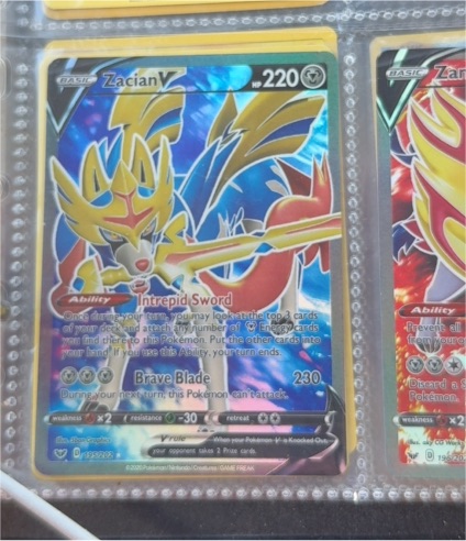 2020 Pokémon Sword & Shield #195 Zacian V — front