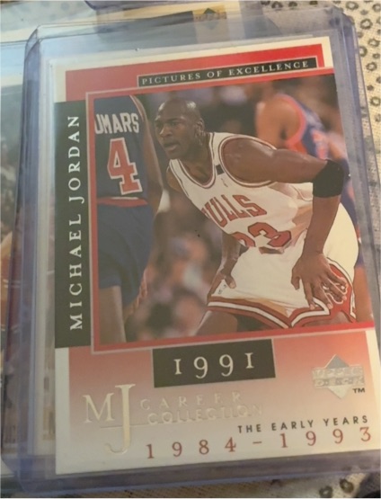 1991 Upper Deck MJ Career Collection Pictures of Excellence #8 Michael Jordan — front