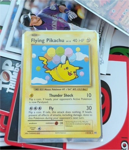 2016 Pokémon XY Evolutions #110/108 Flying Pikachu — front