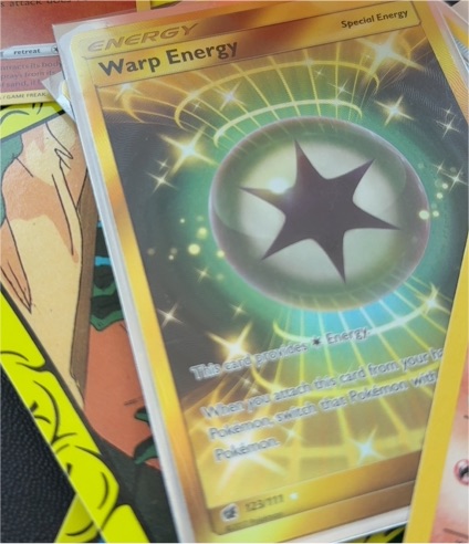 2017 Pokémon SM Crimson Invasion #123 Warp Energy — front