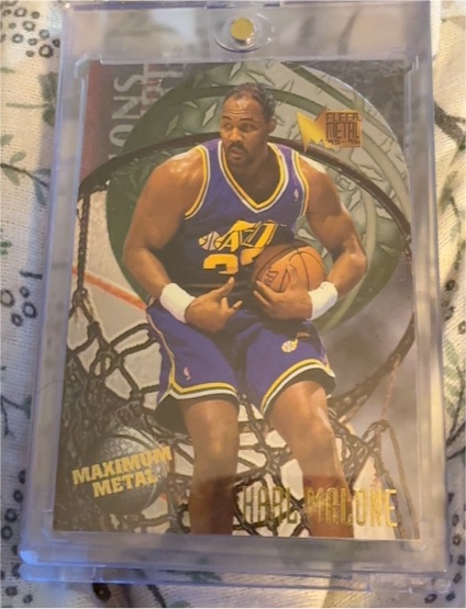 1995-96 Fleer Metal Maximum Metal #6 Karl Malone — front