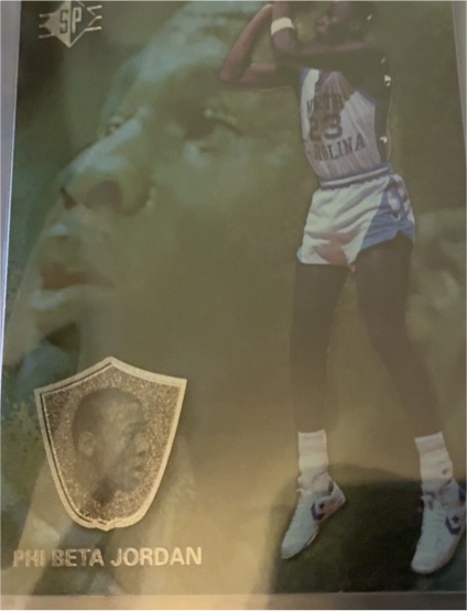 1998 Upper Deck SP Top Prospects Phi Beta Jordan #J5 Michael Jordan — front