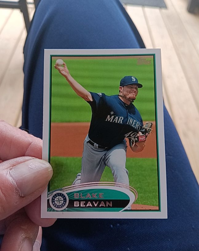 2012 Topps #168 Blake Beavan — front