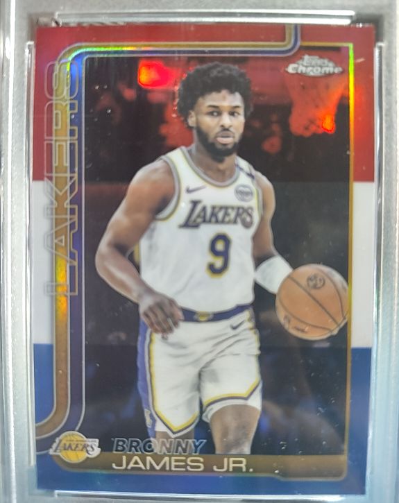 2025-26 Topps Chrome #182 Bronny James Jr. — front