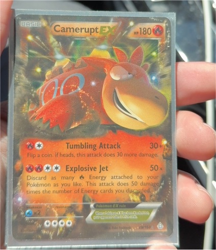 2015 Pokémon XY Primal Clash #29 Camerupt EX — front