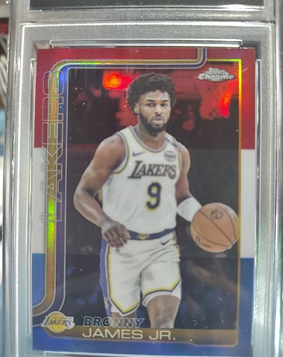 2025-26 Topps Chrome #182 Bronny James Jr. — front