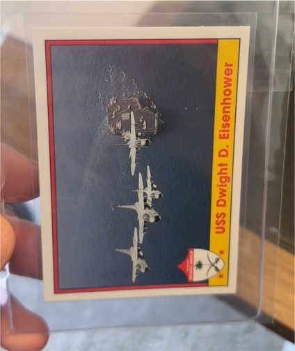 1991 Pacific Operation Desert Shield #51 USS Dwight D. Eisenhower — front