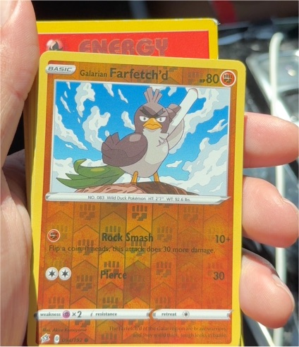 2020 Pokémon Rebel Clash #094 Galarian Farfetch'd — front